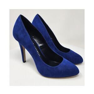 Rock & Republic Gwen Stiletto Pumps Women 9M Royal Blue Faux Suede Almond Toe